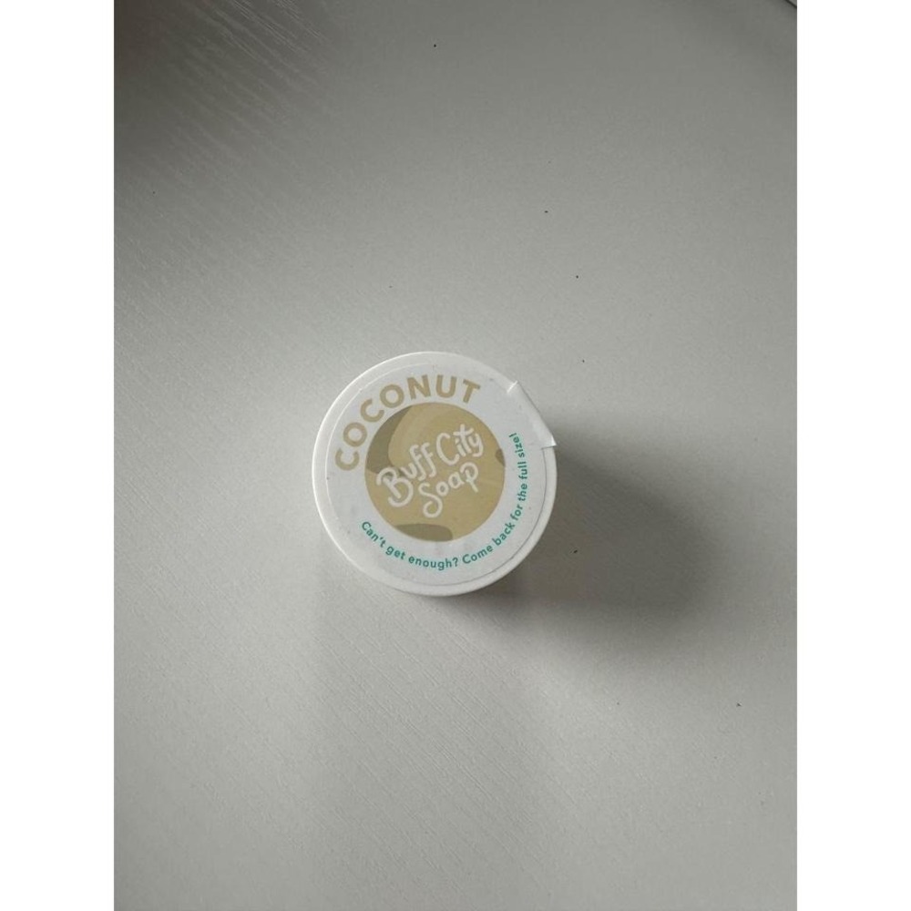Buff City Soap Coconut Mini Body Scrub Travel Size Exfoliating